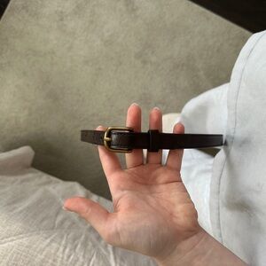 Brandy Brown Leather Belt